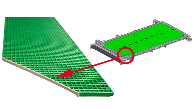 All cut corners of the grids are sealed, which also extends filter cloth lifetime.